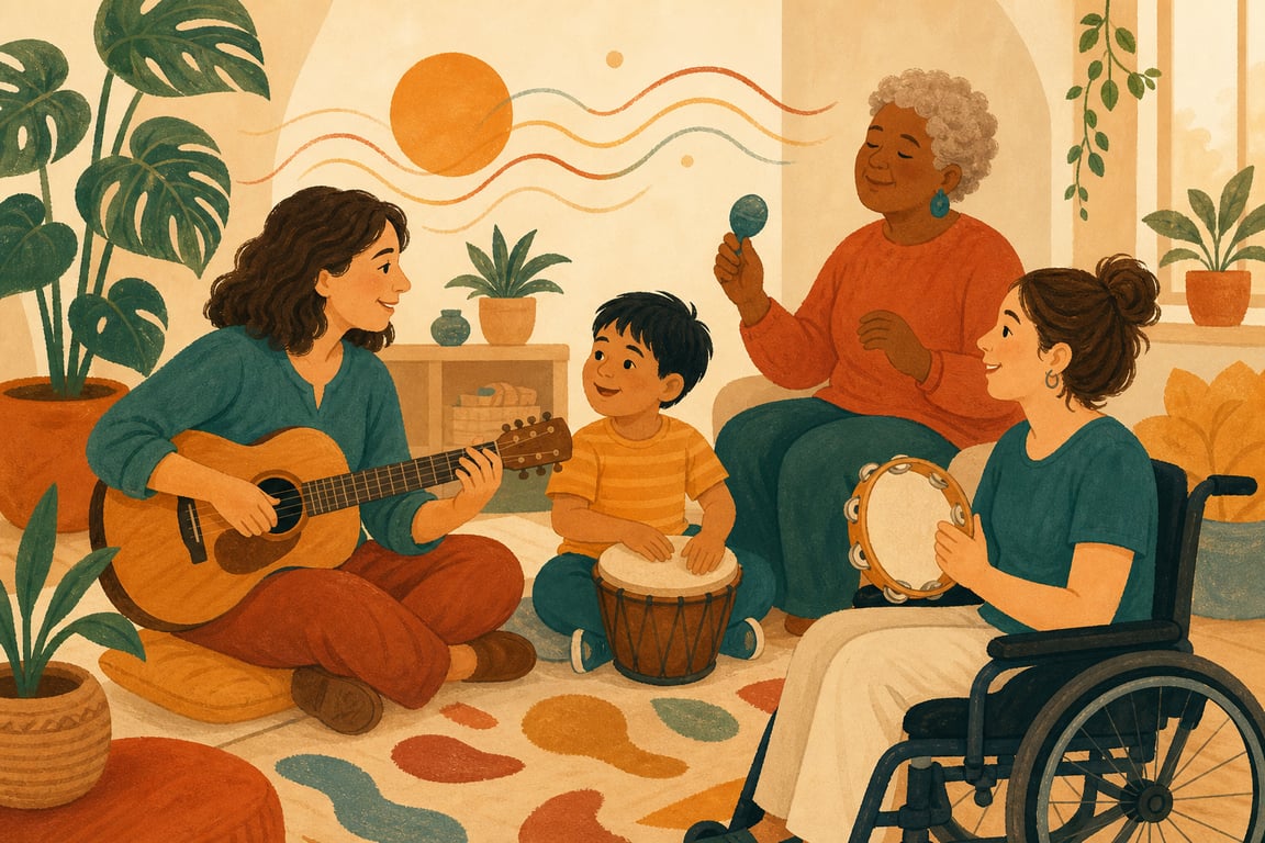 The Music Therapy Exchange home illustration